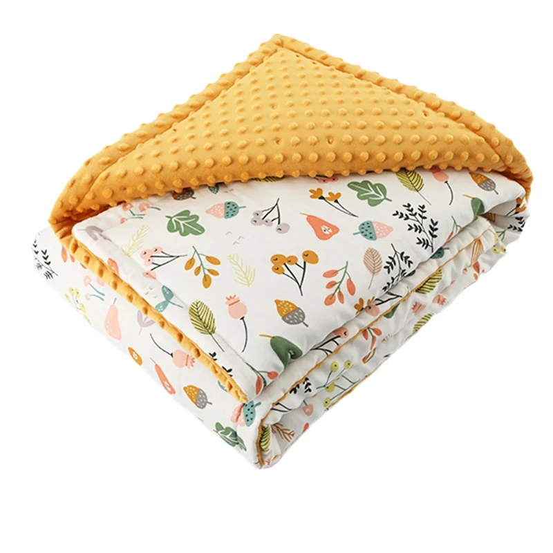 2022 New Anti-Pilling Awaddling Blankets Machine Wash Super Soft Minky Dot Baby Sofa  Blankets Newborns Regeneration