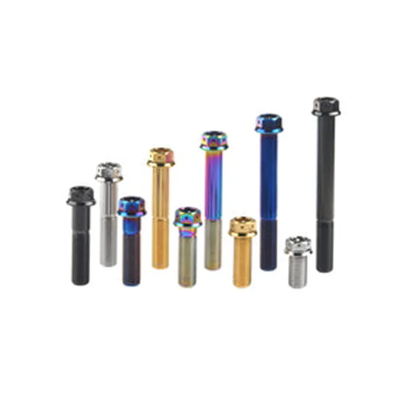High Quality M6/M8 Titanium Bolts Hex Head Resistant Motorcycle Bolts Featuring Alloy Steel Plastic Material DIN Standard M10