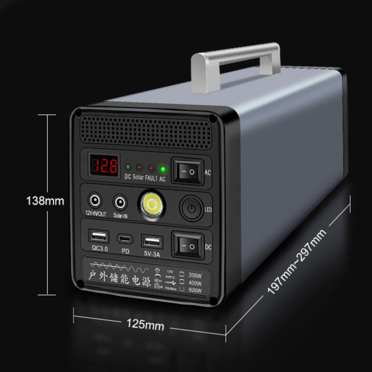 200W-1200W Portable Solar Power Station with 50W/60W Solar panel Solar Generator Battery Power Supply Solar Energy System