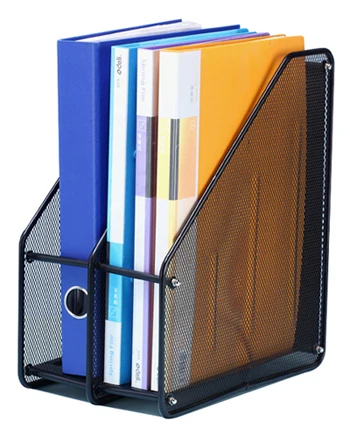 high quality 2023 hot-selling space saving metal mesh magazines rack with drawer