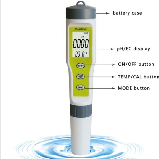 BANKO EZ9902 Waterproof PH EC Conductivity Meter For Aquarium