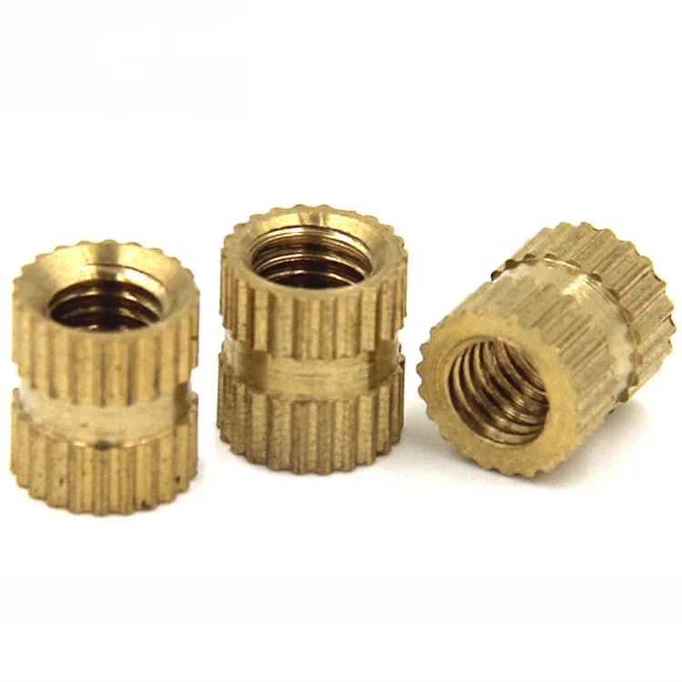 Hot sale Threaded Knurled Brass Insert Nut for plastics