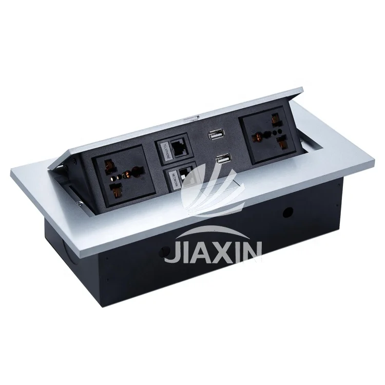 USB 220V gfci electric deplex outlets european flush spike receptacle desktop socket box