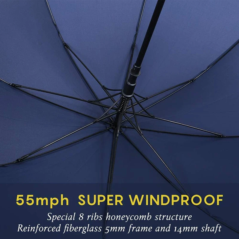 New Product In The Market Popular Fiberglass Automatic Straight Umbrella With Logo Paraguas High Quality Umbrellas For The Rain