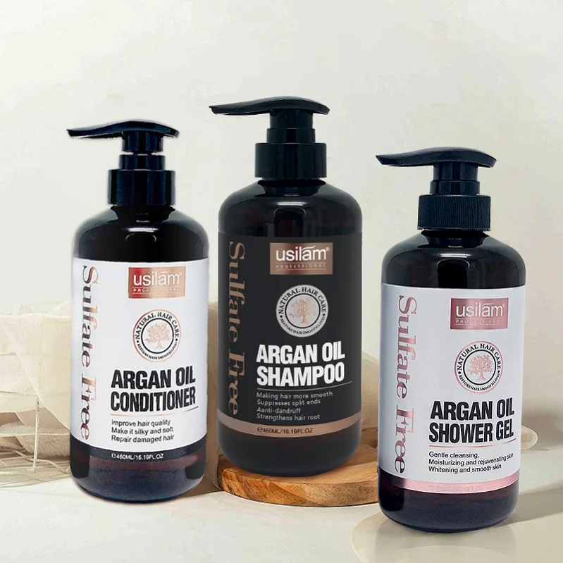 private label OEM luxury sulfate free Hair Natural Argan Oil sulfate-free  sulfate free shampoo