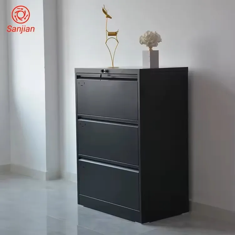 Sanjian factory steel office furniture living room cabinet lateral white steel 3 drawer metal file storage cabinets