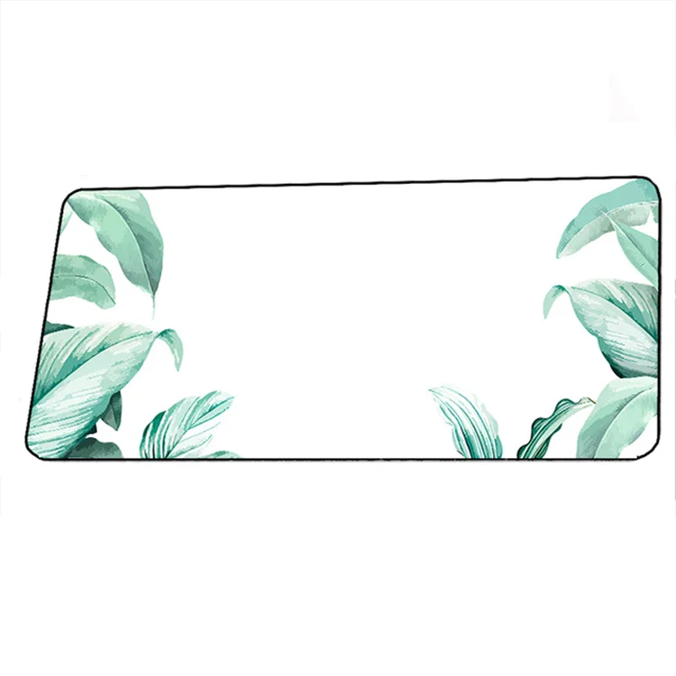 300*800MM Large Banana Leaf Mousepad Anti-Slip Natural Rubber With Locking Edge Mouse Mat