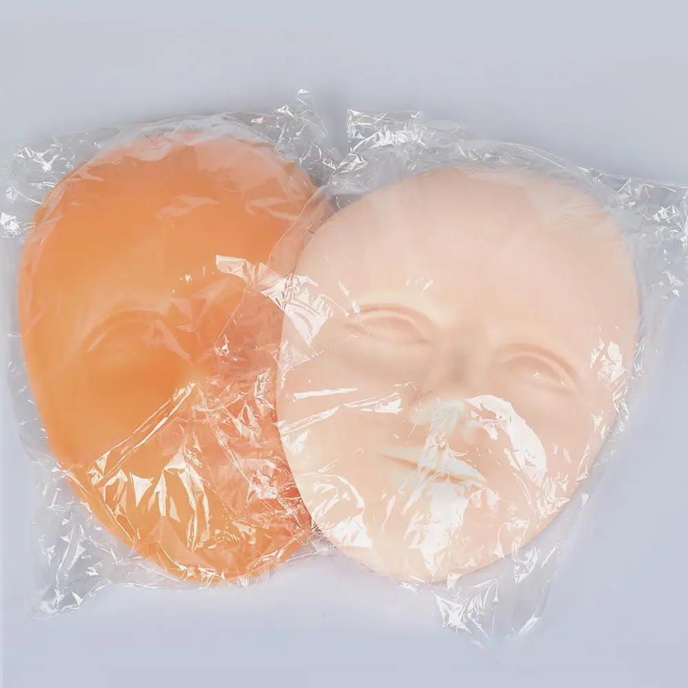 5D Facial Tattoo Training Head Silicone Practice Permanent Makeup Tattoo Skin Doll Face Head Display Head Mannequins