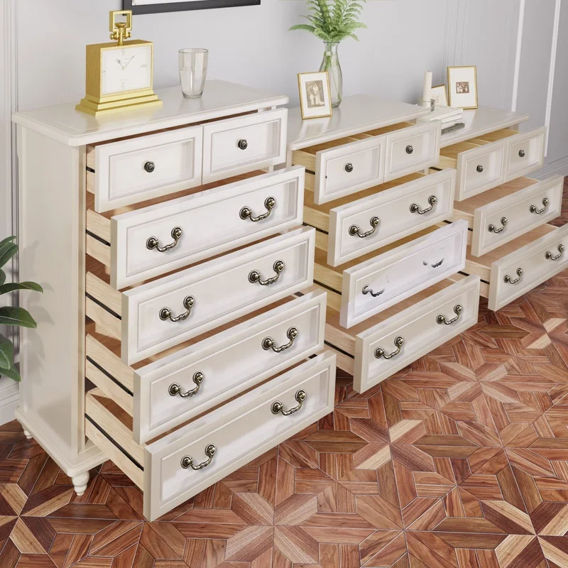 Living Room Furniture Modern Wooden Storage Cabinet With Drawer Set Side Table