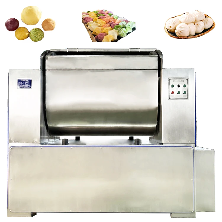 Automatic sales of high quality horizontal flour mixer, mixing shaft can be customized