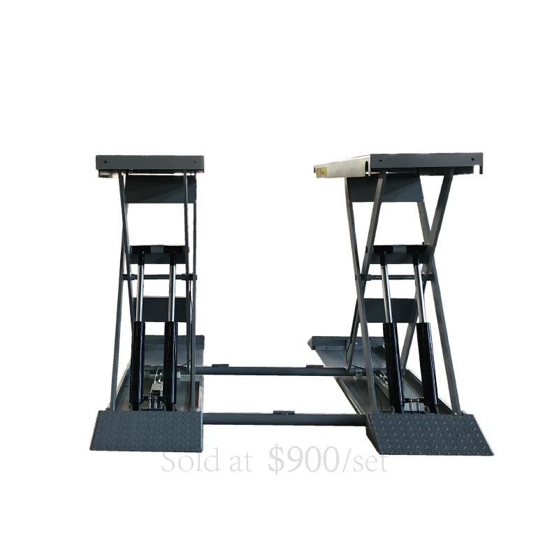 Auto Repair Equipment Scissor Car Lift Manufacturer 1.4m 4tons Electrolytic lock central shear type