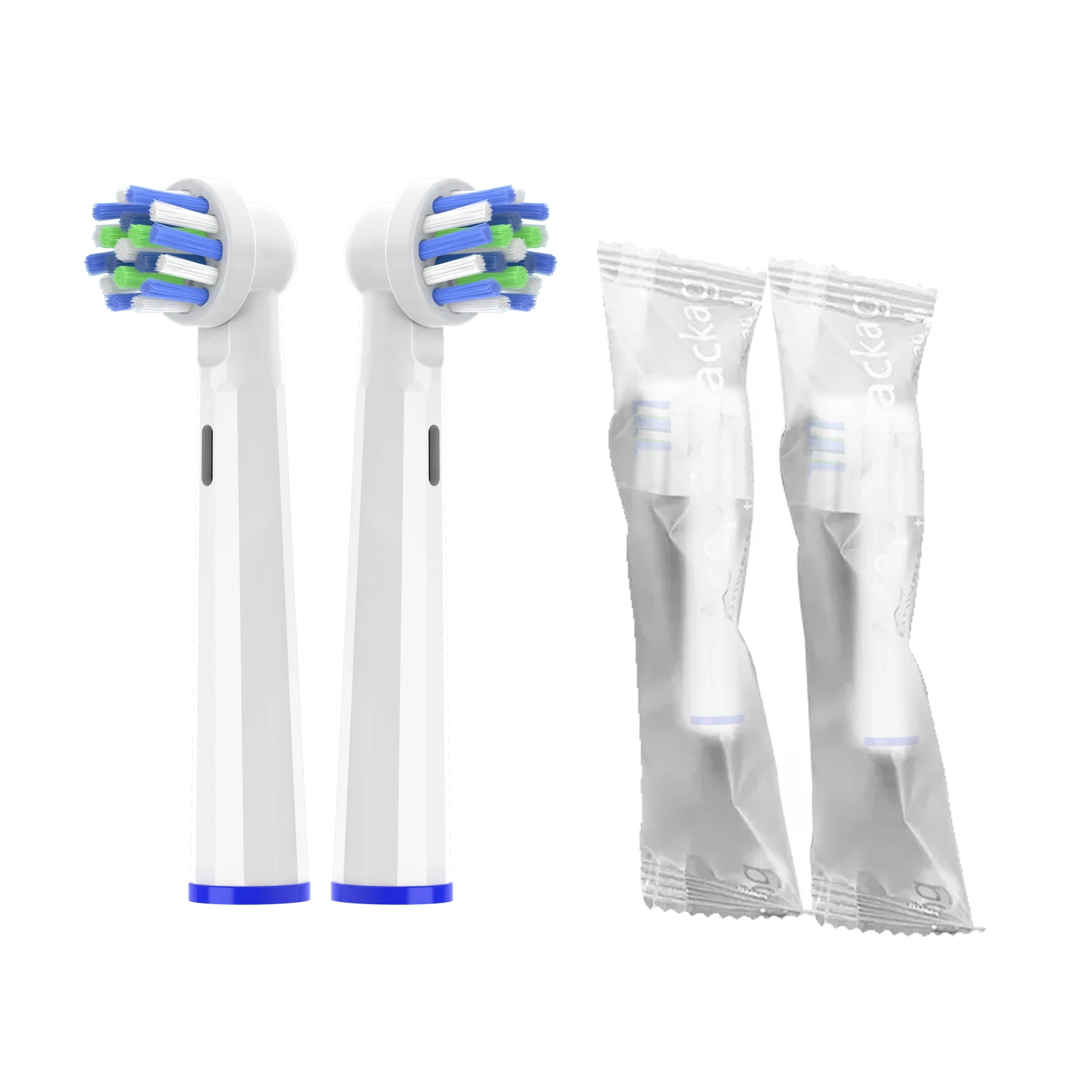 Good market heads for rotary electric toothbrush 360 degree spare heads copper-free EB50