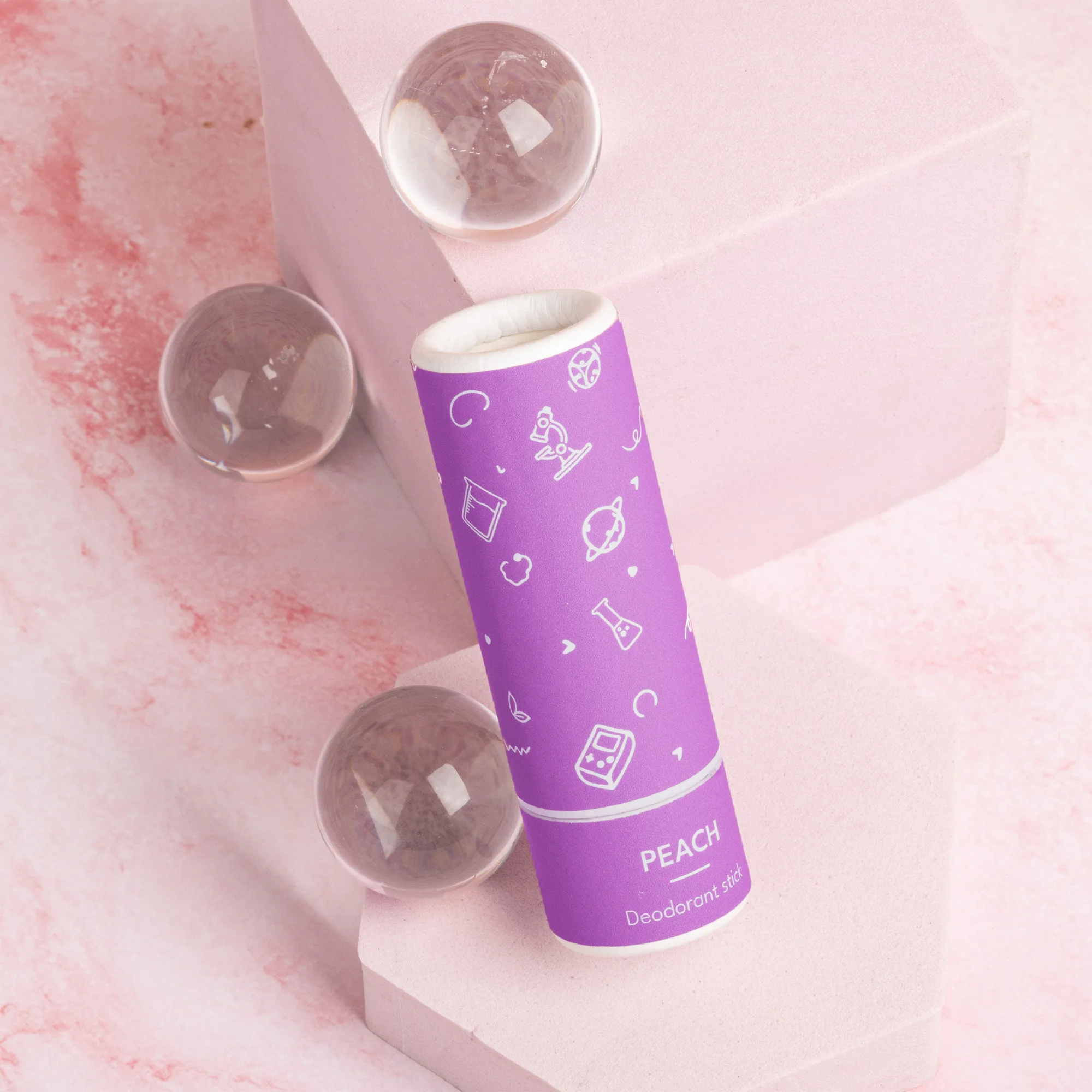 Private Label Shea Butter & Probiotics Mini Body Deodorant Stick Aluminum Free Paraben Free