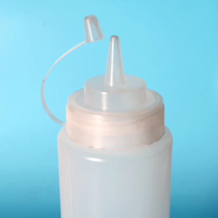 Food Grade Plastic Squeeze Sauce Bottle for Ketchup Empty Refillable Condiment Container