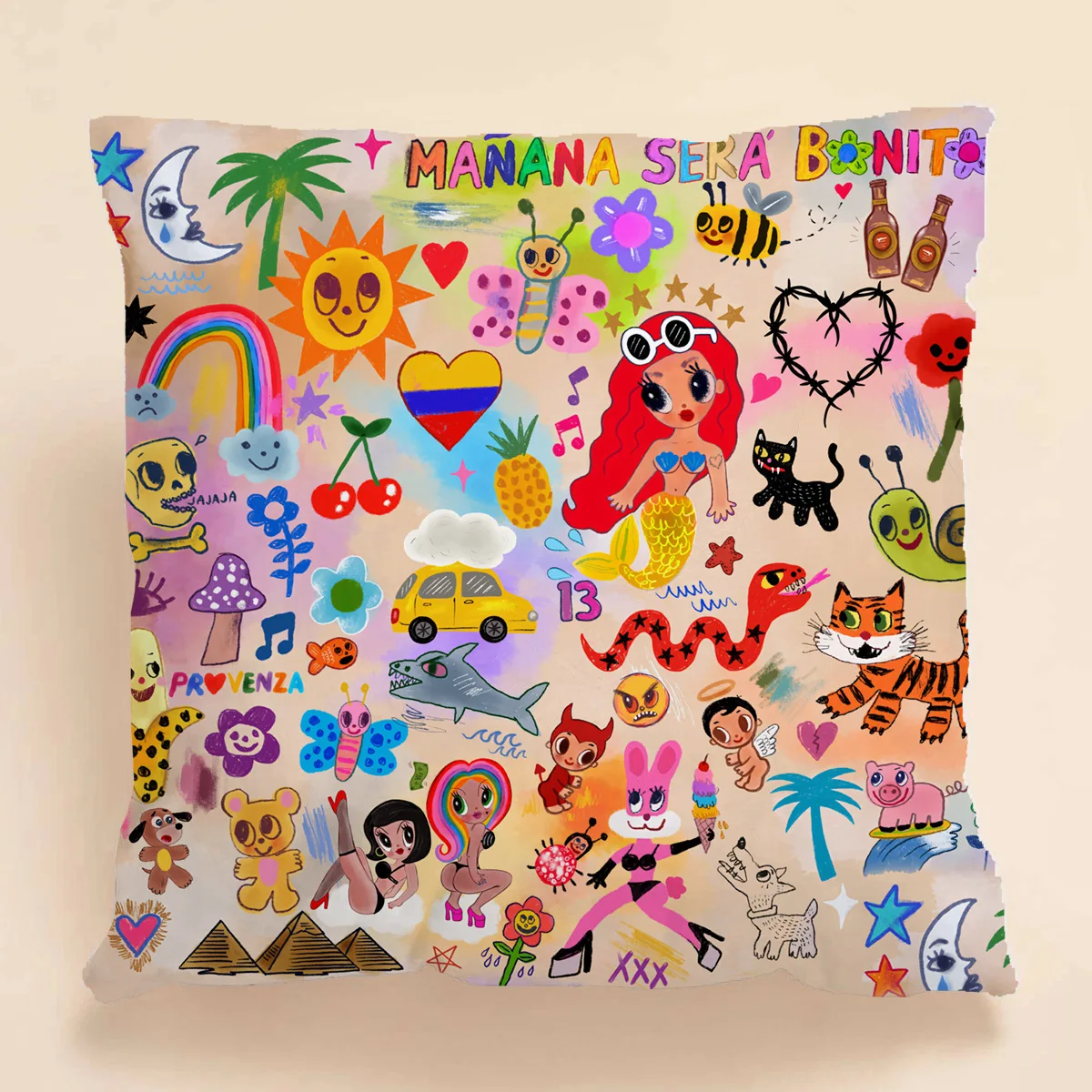 NOT MOQ Newest Karol G Manana Sera Bonito Custom Cartoon Karol G Manana Animes Sera Bonito Pillowcase
