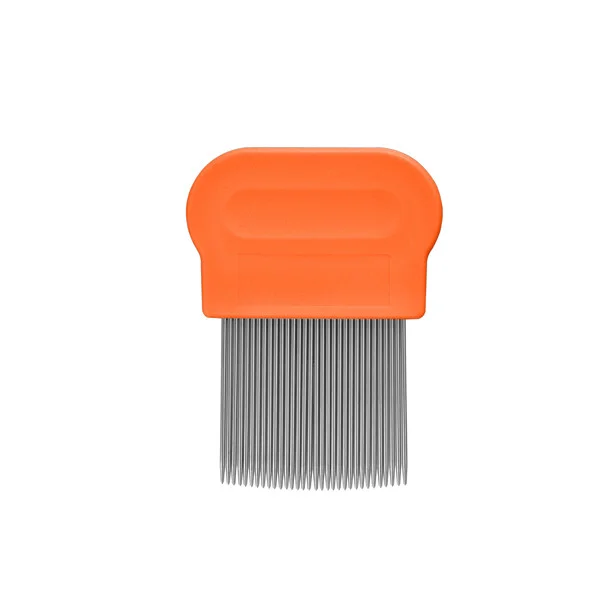 Hair Flea Comb Metal Lice Comb With Stainless Steel Needle And Plastic Handle For Pets Or Humans