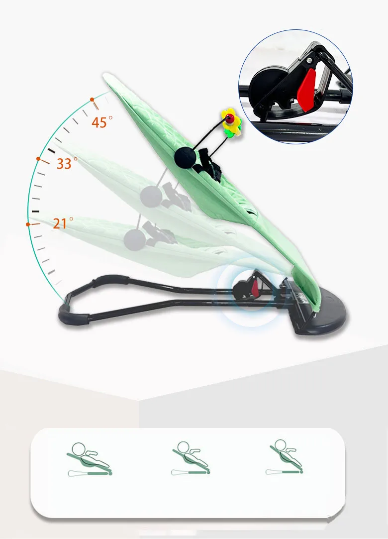 0-12 Months Baby Rocker Bouncer Swing Chair Indoor Dining Newborn Gift Seat Auto Bed Durable Electric Swing for Baby