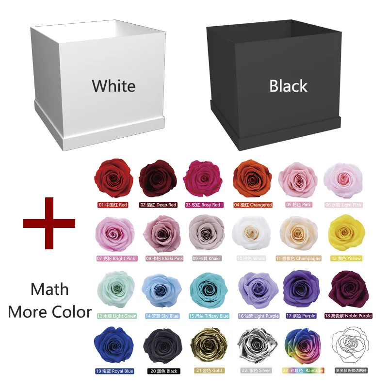 UKIQUEEN Culinan Preserved High Quality Flower Box Roses Decorative Flowers & Wreaths 100% Natural Real Rose Paper,velet CN;YUN