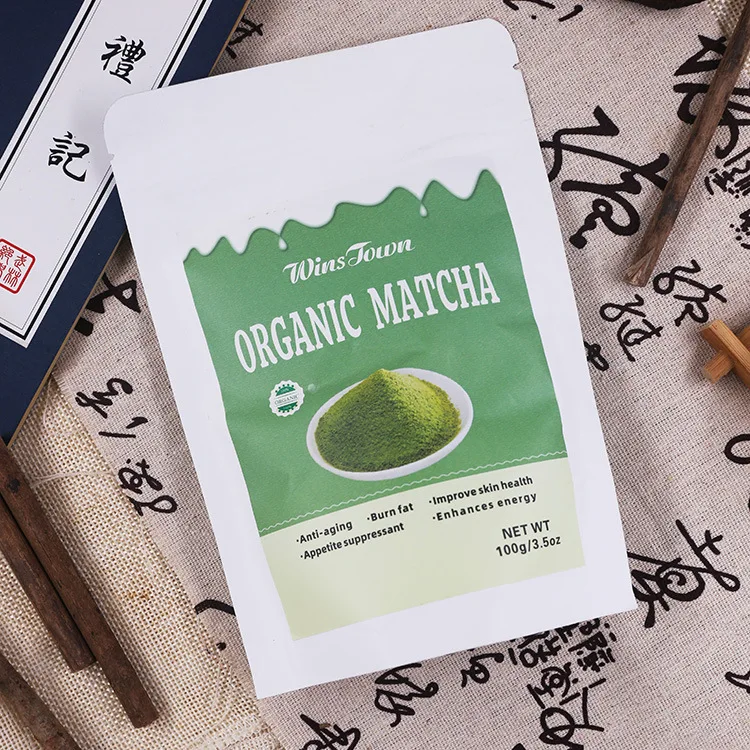 Organic Matcha green Appetite suppressant Enhances energy 100g