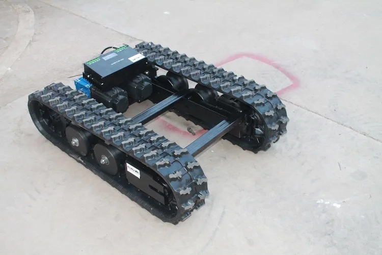 Tracked chassis robot Rubber crawler loading weight 50kgs -800KG Rubber Tracked Chassis Undercarriage