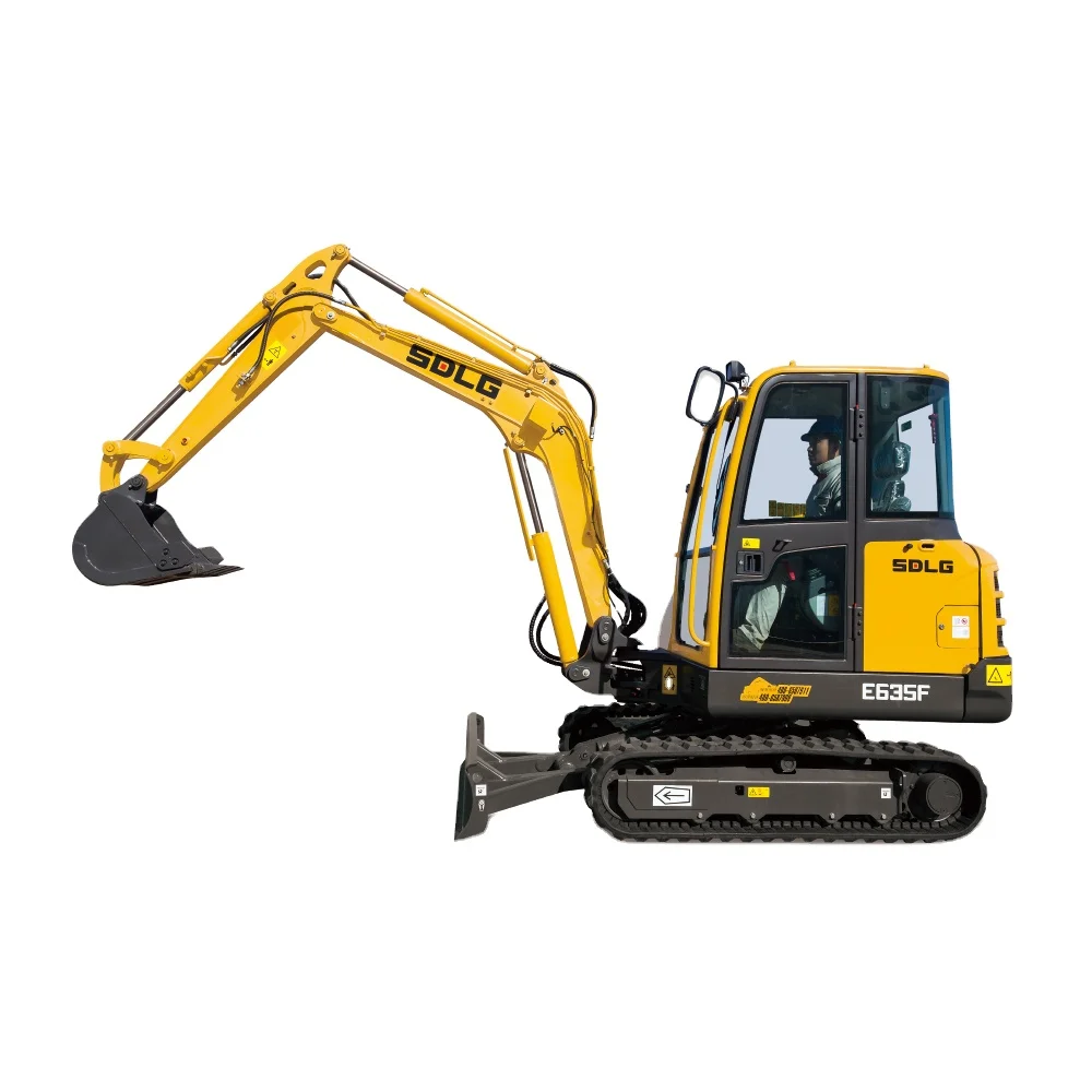 SDLG E635F China compact garden digger small hydraulic crawler 0.11m3 bucket alibaba mini excavator with best prices