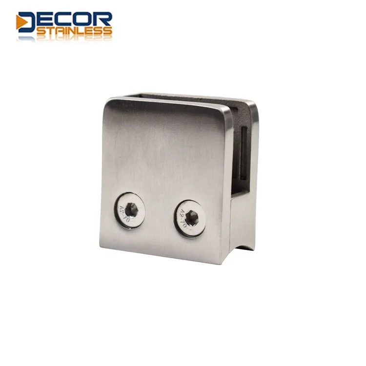 Fine recommended Square type flat Back set glass Glass Clamp Door Clips Shower Door Glass Clamp