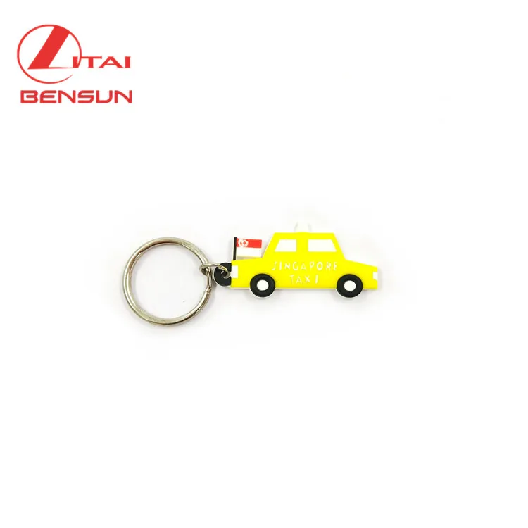 Promotion Personalized Soft Rubber PVC Key Chains Keyring 2D/3D Custom Cute Car Plastic Keychains