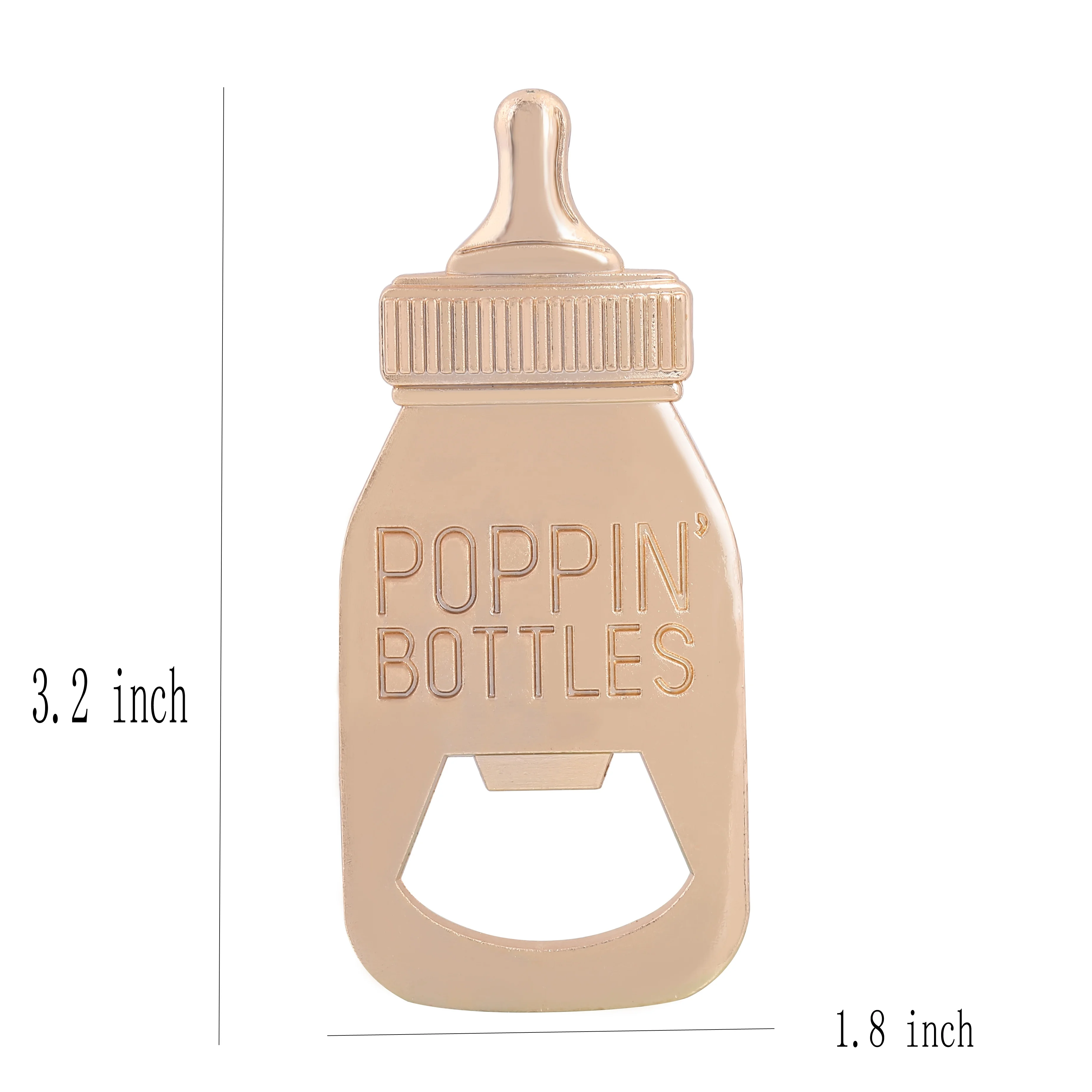 
Amazon Top Seller 2019 Poppin Bottles Baby Bottle Opener for Baby Shower Favor Gift Supplies for Guests 