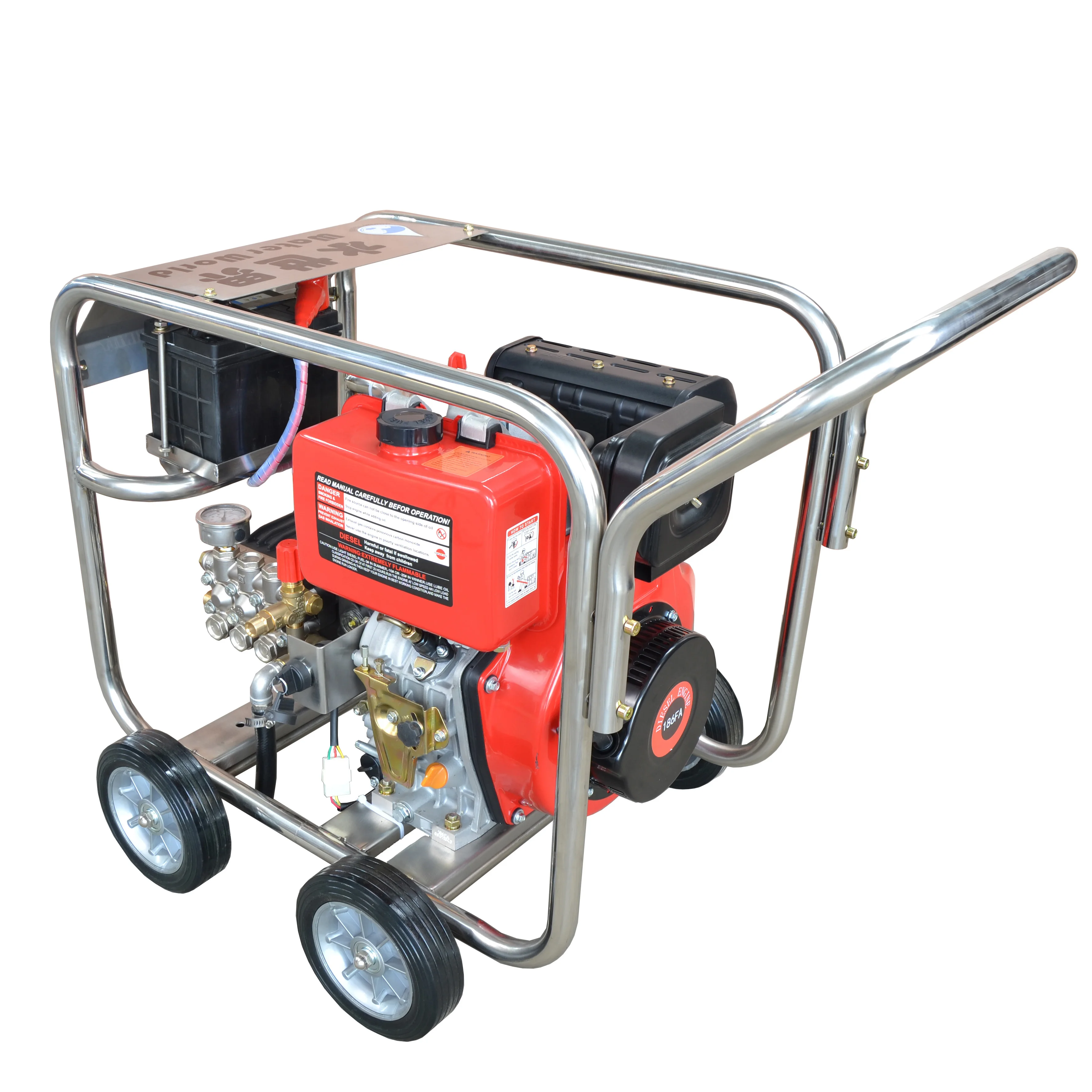 2900 PSI  duct pipeline cleaning diesel high pressure washer car wash machine