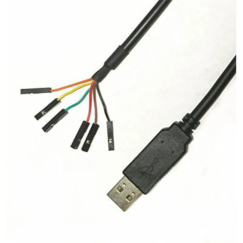 Utech High Compatible WIN10 FTDI Uart TTL 5V 3.3V USB TO RS232 Serial Cable Terminal VCC GND TX RX For Raspberry Pi