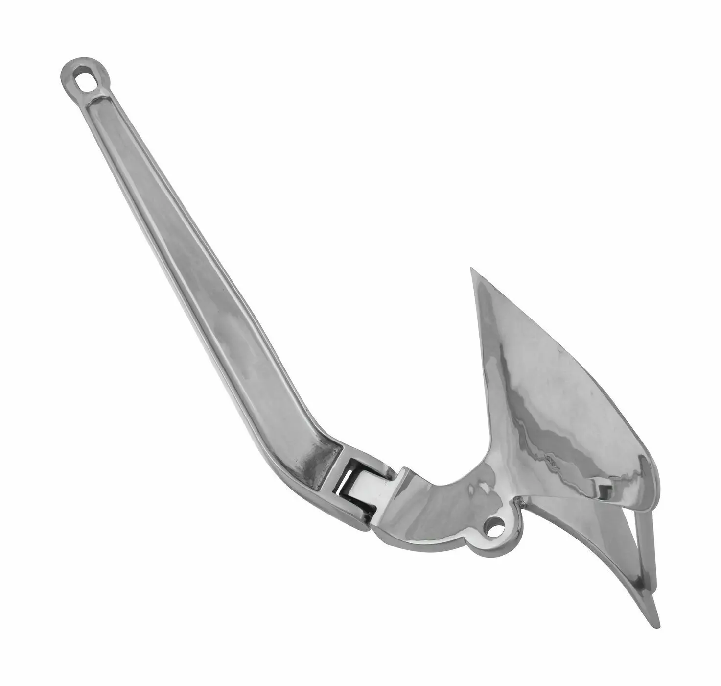 Boat Marine 316 Stainless Steel Folding  Bruce Plough Danforth Type Anchor Grapnel From Isure Marine Made In China
