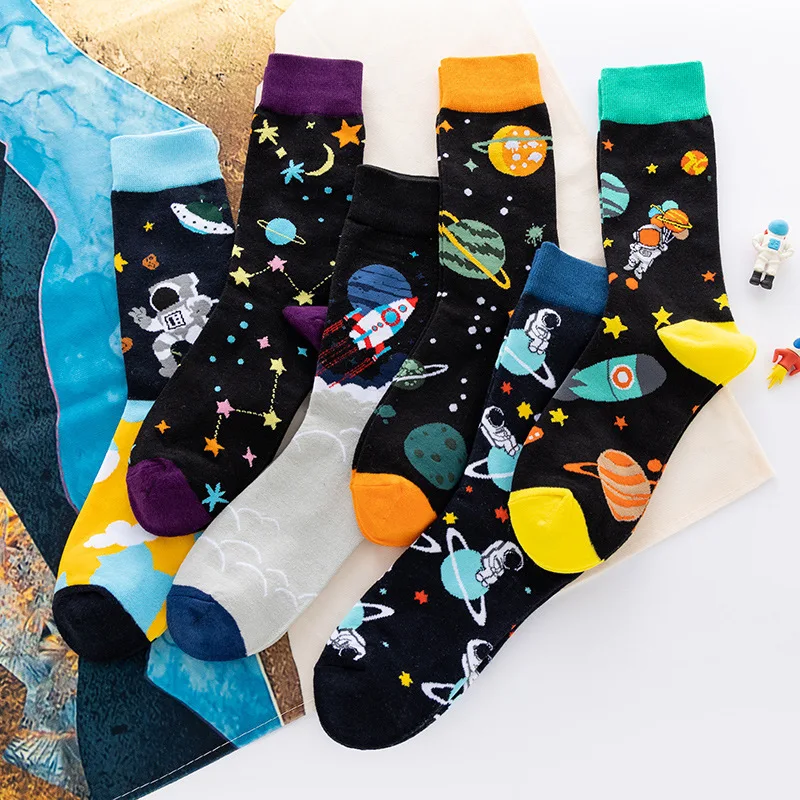 2022 Assorted Designs Custom Made Socks Funky Novelty Colorful Dress Cotton Happy Socks for Men