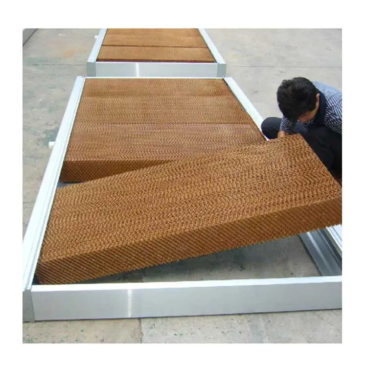 Custom Cheap Greenhouse Cooling System Evaporative Cellulose Kraft Paper Cooling Pad
