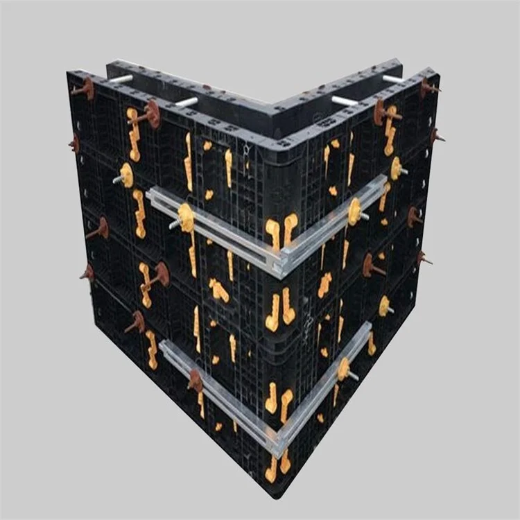 Modern new brown plastic formwork for construction