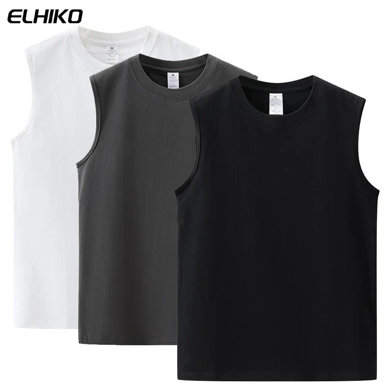 Blank Lightweight Quick Dry Cotton Bodybuilding Gym Running Singlet for Men