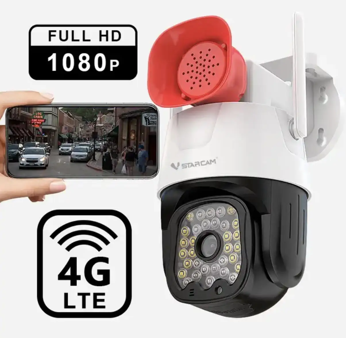 Горячая распродажа 4g Солнечная камера высокий динамик комплект видеонаблюдения беспроводная безопасности отслеживание движения человека 5X цифровой зум Wi-Fi PTZ-камера