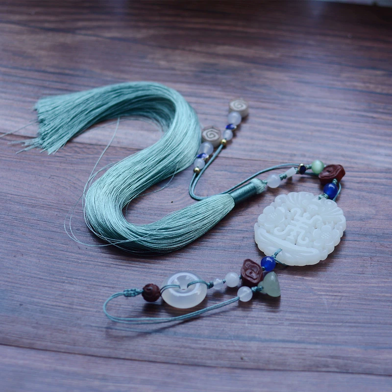 1pcs Grandmaster of Demonic Cultivation Lan Wangji Ancient Waist Tassel Pendant for Hanfu Daily Decor Women Girl Gift