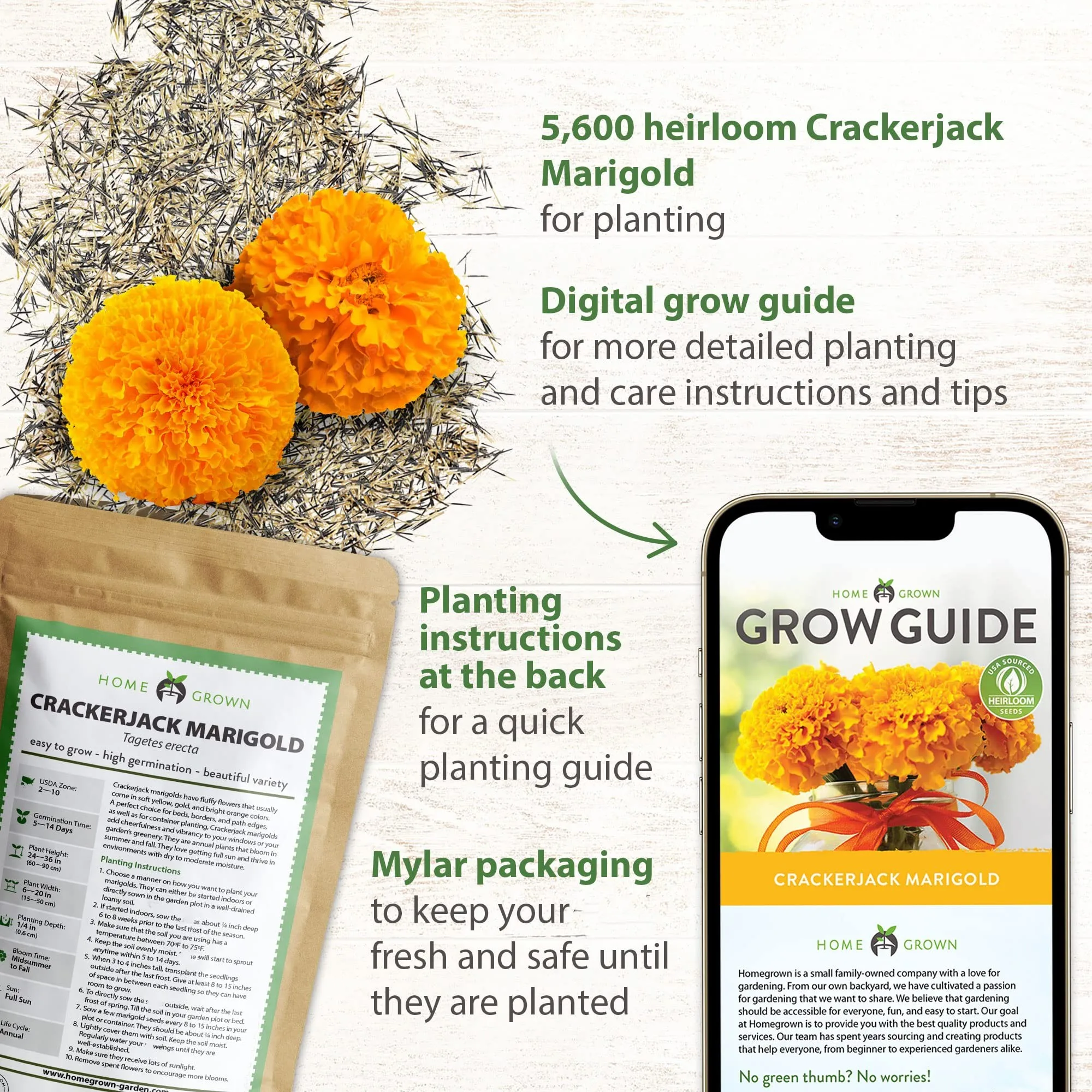 Высококачественные африканские ноготки Tagetes Erecta, быстрорастущие полевые цветы, растение-компаньон для садов, красиво цветет