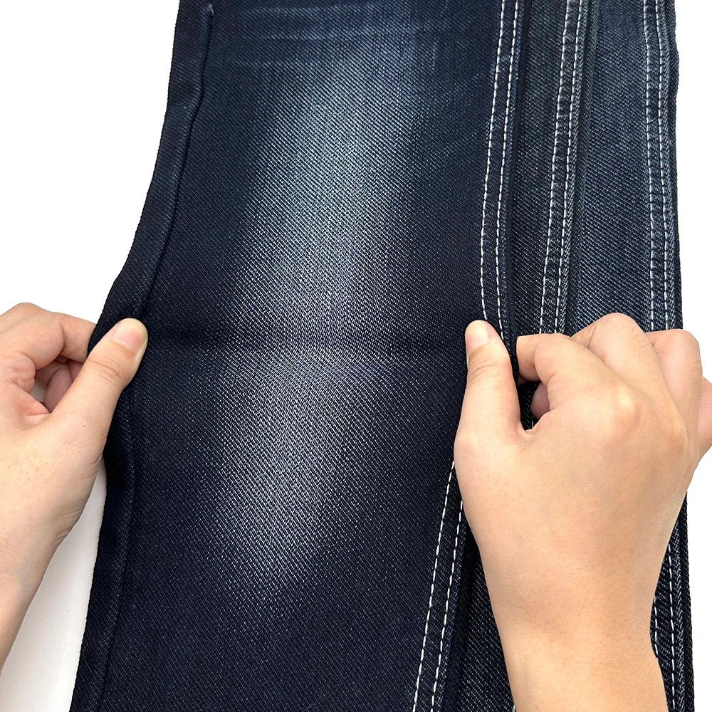 Aufar 10S blue grey color stretch jacquard twill denim fabric made in China 11oz width 185-187cm for cloth AL5G5106