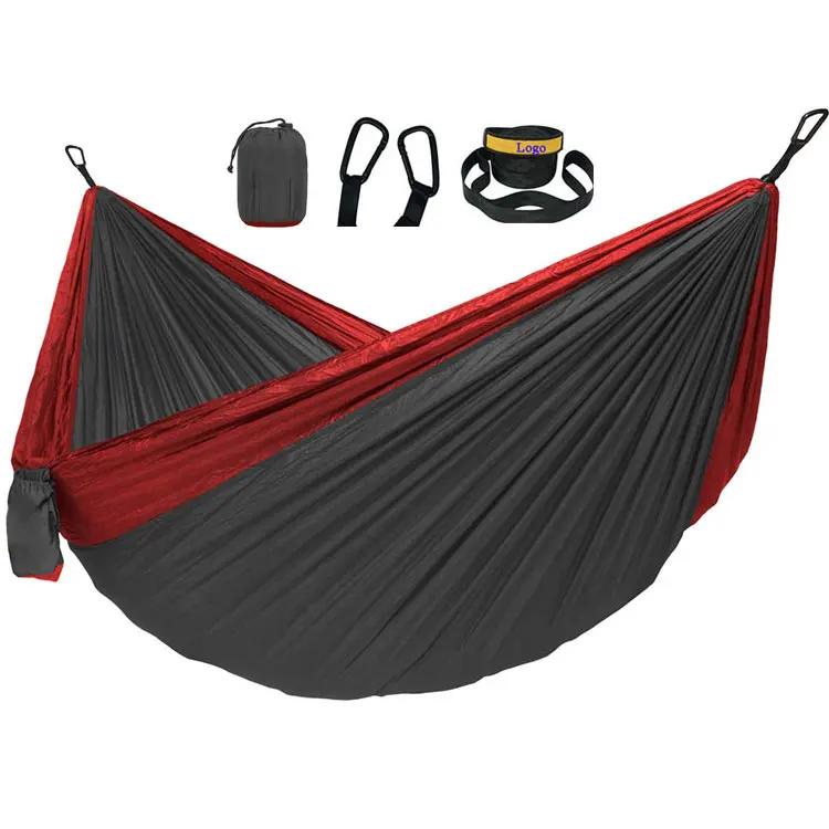 
Free Sample Lightweight Nylon Hamaca Doble , Swing Hanging Portable Lightweight Camping Hammock 