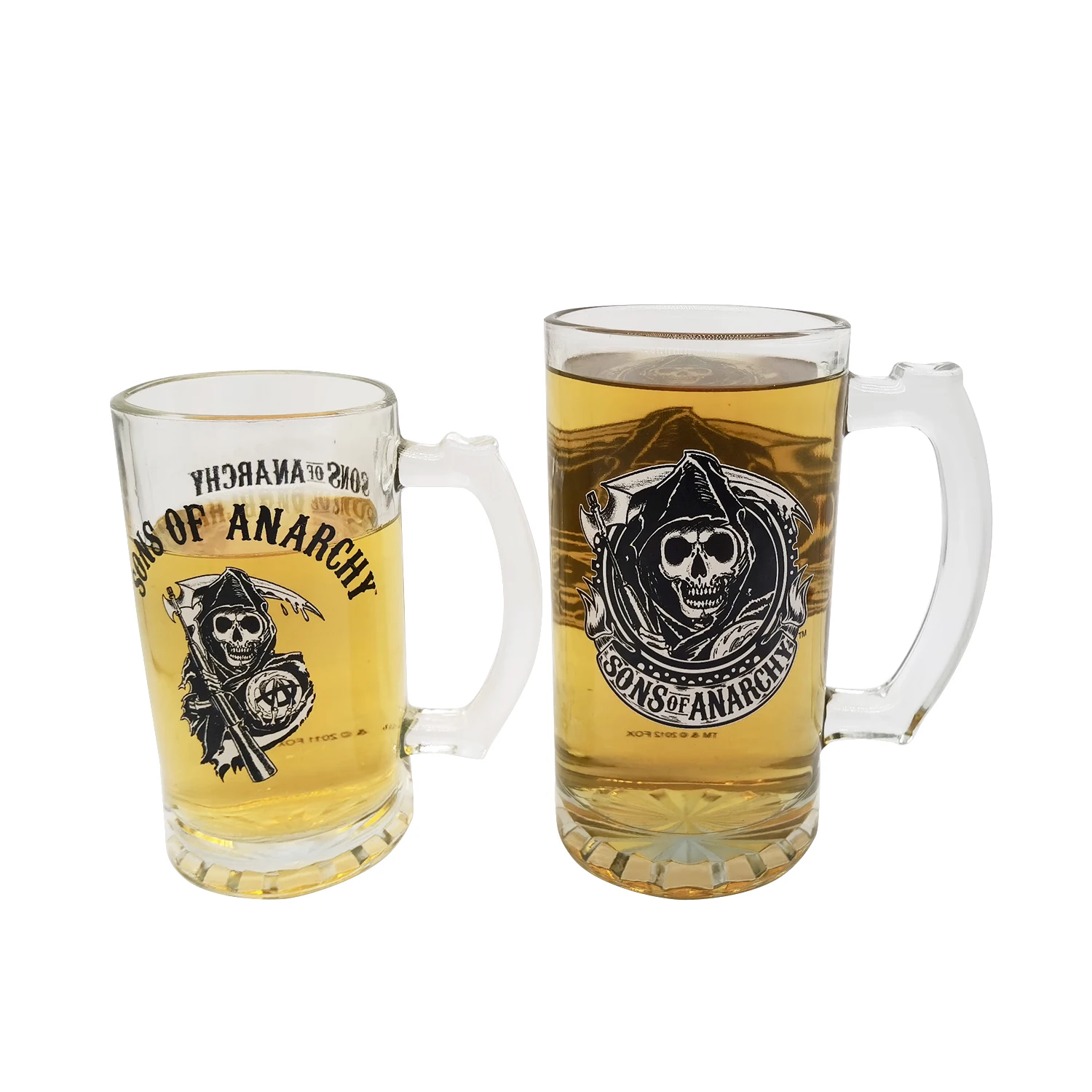 Customized logo16oz/ 25oz beer promotional Big Size transparent wholesale Big glass Cup beer mug