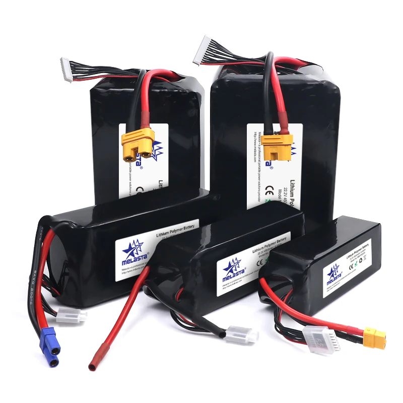 Melasta High Capacity 44.4v 16000mah 12s 15c Rechargeable Rc Lipo Battery For Larger Rc Drone Uav Quadcopter