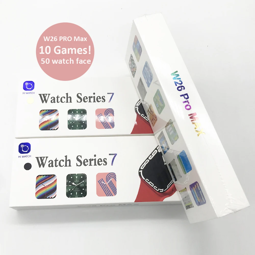 2022 Better Choice W26 Pro Watch Series 7 Watch Support Real Time Blood Pressure Heart Rate Sleep Monitoring