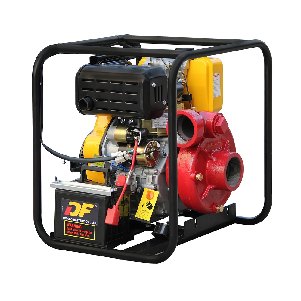3 Inch High Pressure Cast Iron diesel Water Pump Set Electric Start