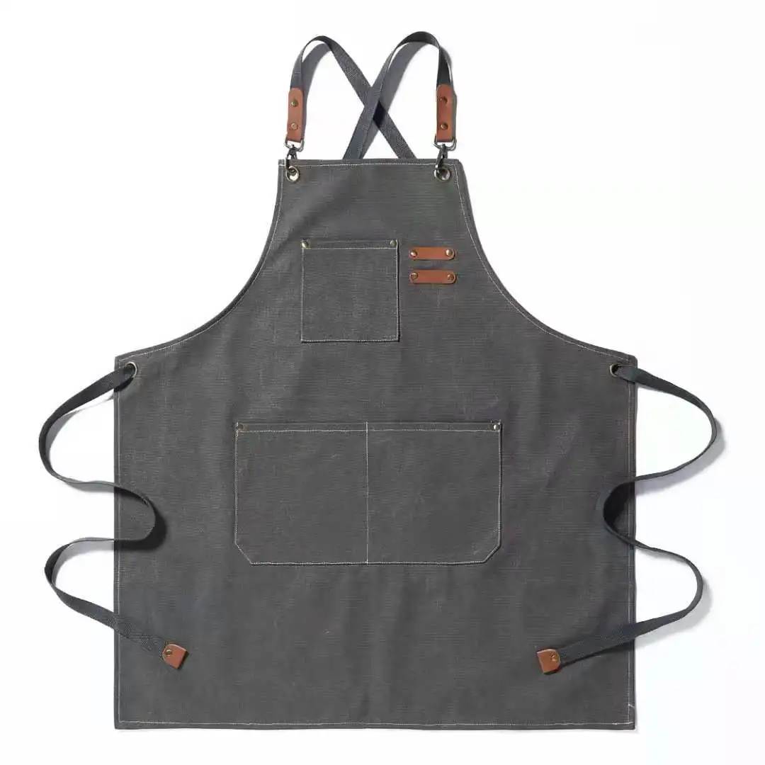Home Canvas Cotton Apron  Printed Cotton Apron For Grilling BBQ Apron Custom Logo