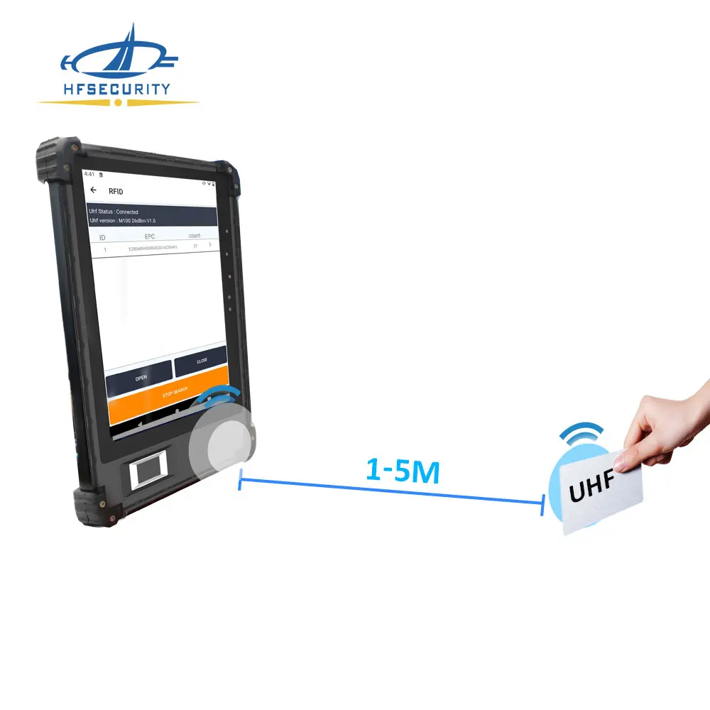 FP08 защищенный IP68 пылезащитный NFC Android RFID Tagges MRZ OCR сканер штрих-кодов отпечатков пальцев планшетный ПК для аутентификации