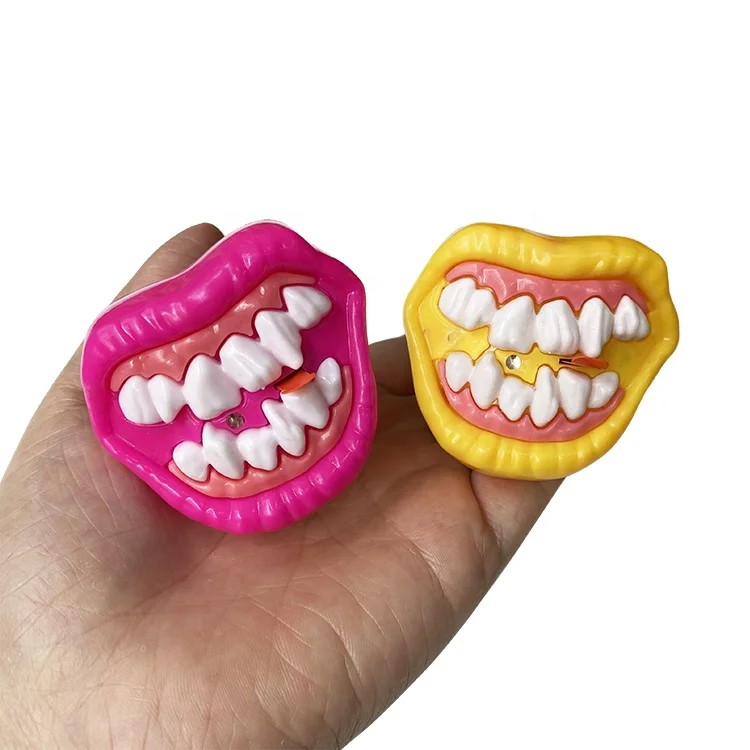 Plastic Bulk Candy Toys Empty Container Holder Sweet Dispenser Candies False Teeth with Light
