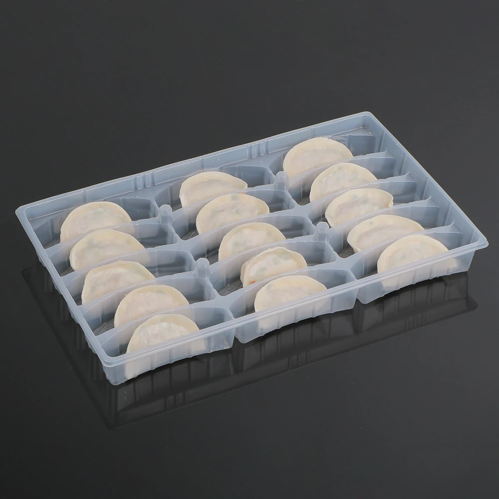 Disposable pp plastic 15 Compartment dumpling packaging Eco Friendly Food Tray