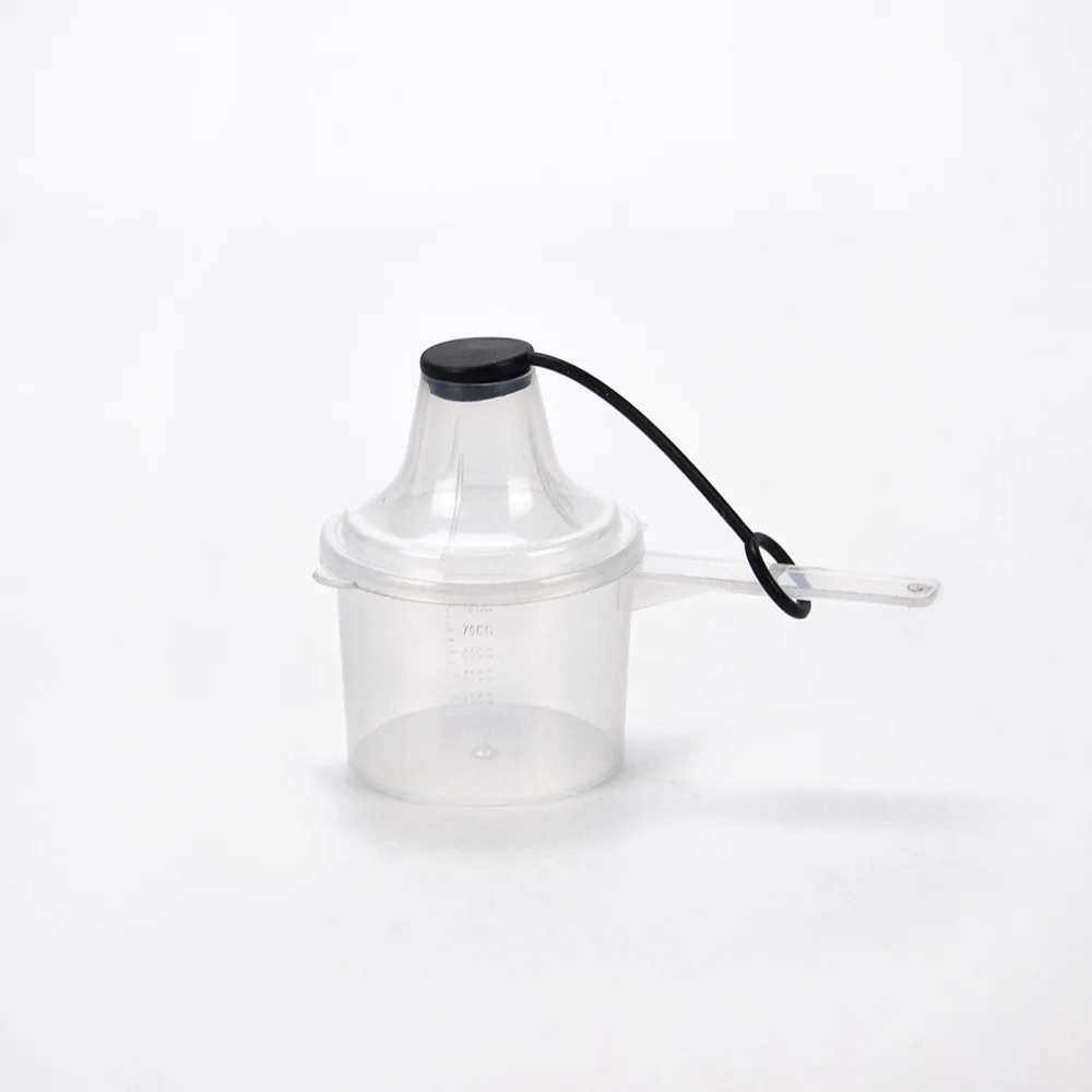 Food grade PP portable plastic blue black Medium Fill-N-Go whey protein powder Funnel with cover
