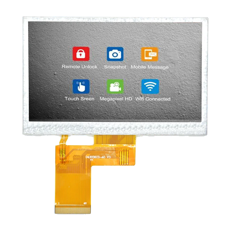 4.3 inch TFT LCD Matrix 480x272 RGB 45 PIN TN LCD Display
